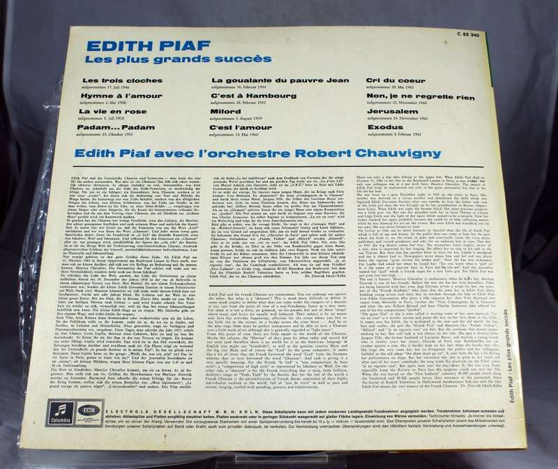 Edith Piaf - Les plus grands succes - Columbia - An old beauty! - Bid Now!!!
