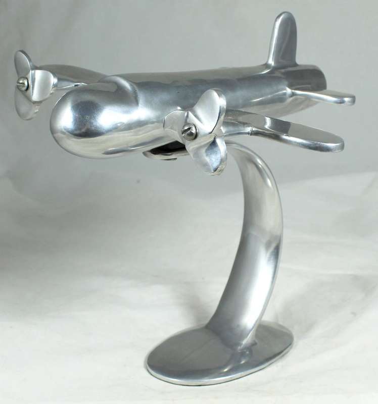Aluminium desktop airplane
