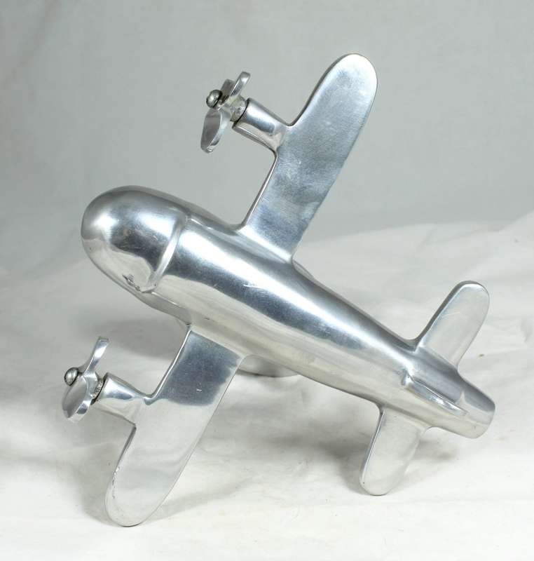 Aluminium desktop airplane