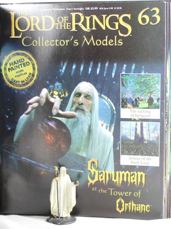 Lord of the Rings - Saruman - Lead cast, hand painted figurine with book - Stunning! Bid Now!