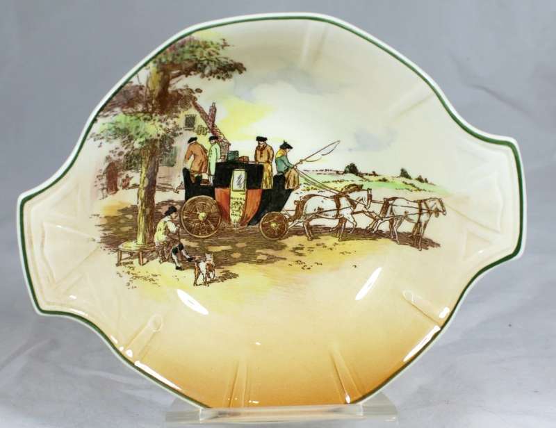 Royal Doulton - old english coaching scenes - two handle compote D6393