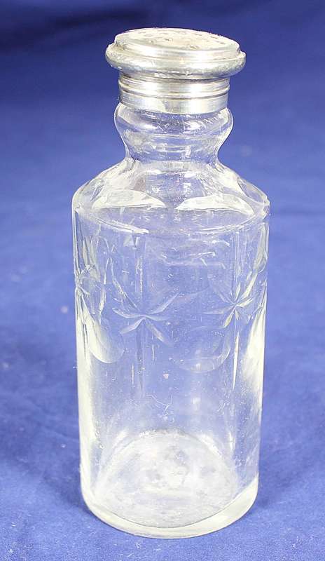Glass Salt Shaker - Silver Top - Beautiful!