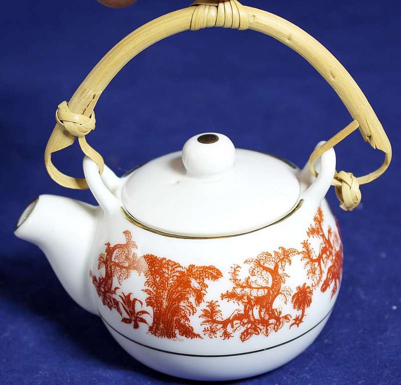 Sri Lanka Porcelain - Small Tea Pot - Gorgeous! - Bid Now!!!