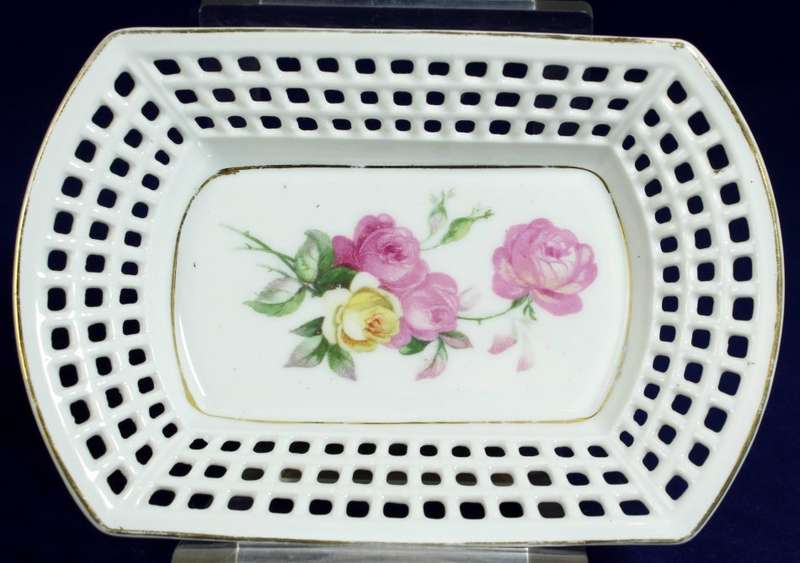 Perforated Trinket Bowl - Roses - Gorgeous!