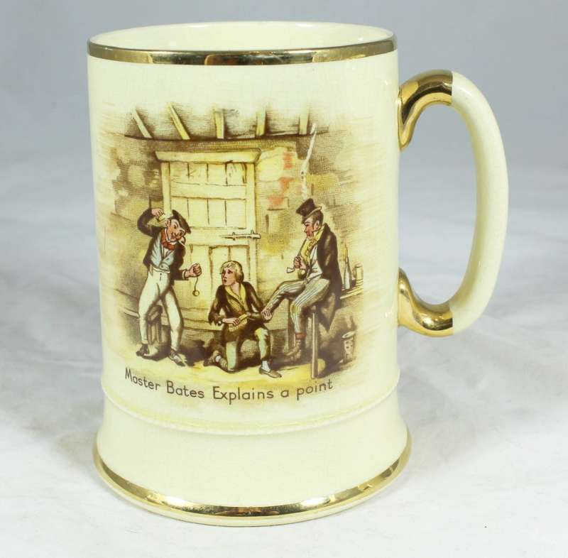 Arthur Wood - David Dines with Micowber - Tankard - Master Bates Explains A Point