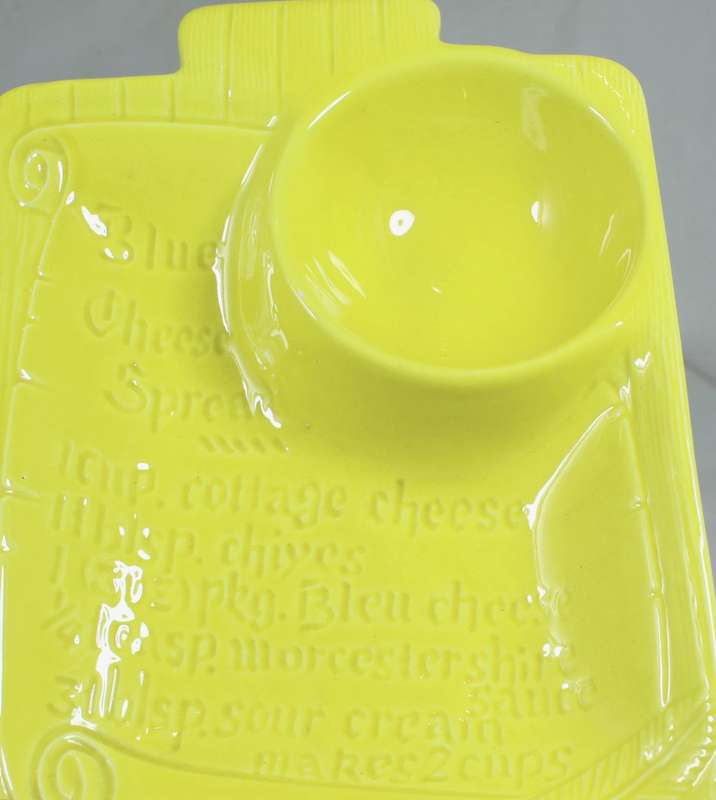 Yellow cheese - bowl & platter