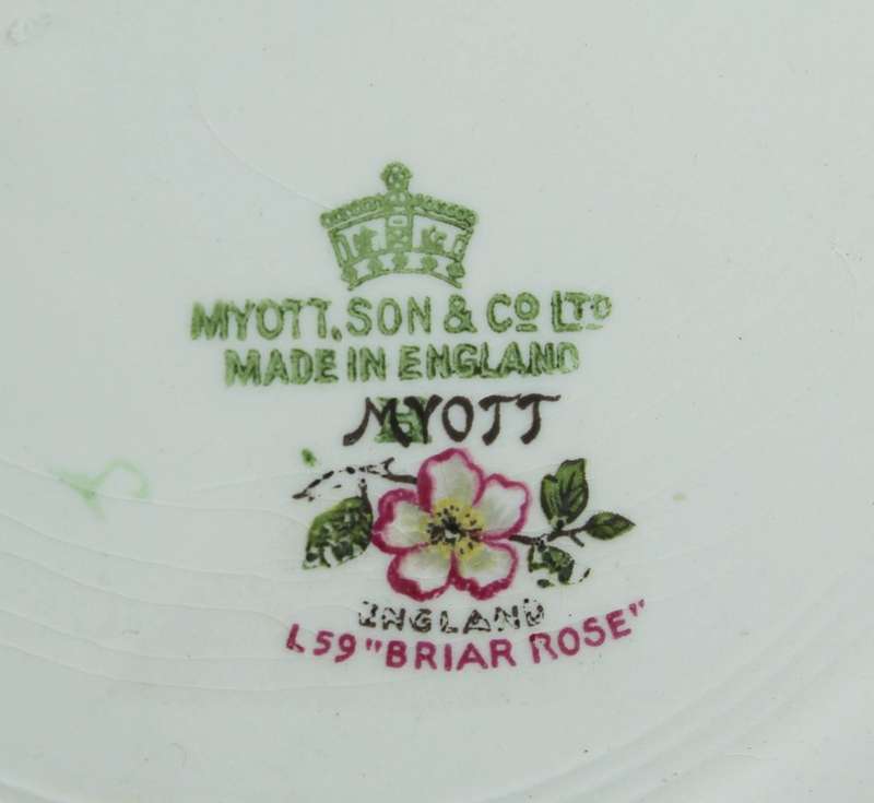 Myott & Son - `Briar Rose` - Wall Plate - Gorgeous!