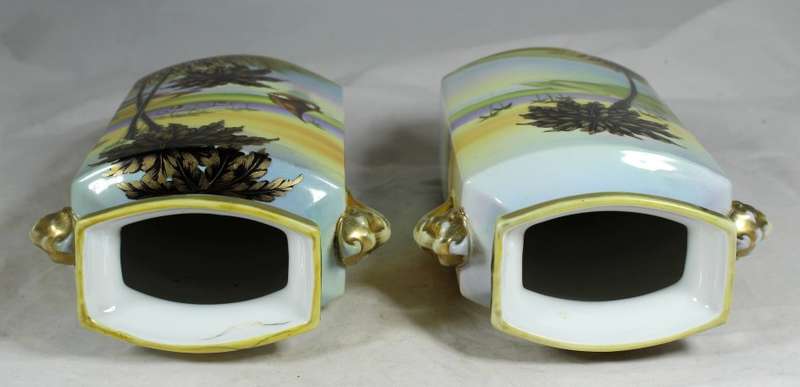 Noritake set - 2 mantle vases