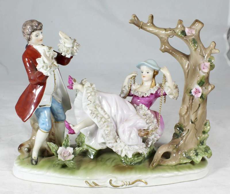 Japan - Victorian couple on a swing