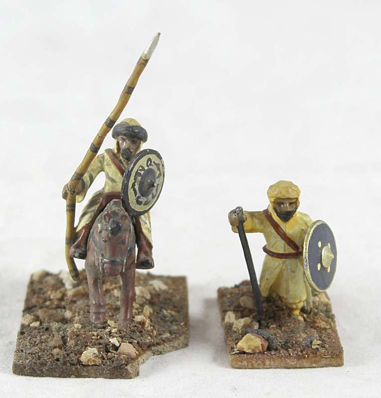 Lead Figurine - Pair of Eastern Warriors - Gorgeous! Bid Now!