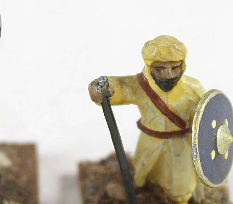 Lead Figurine - Pair of Eastern Warriors - Gorgeous! Bid Now!