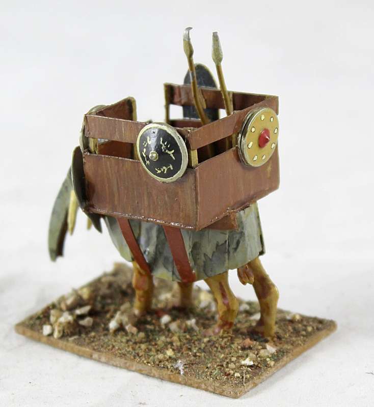 Figurine - Home Made War Elephant - Gorgeous! Bid Now!