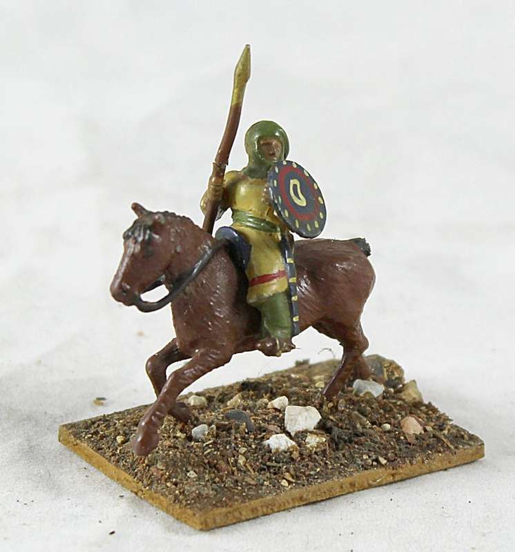 Lead figurine - Arabian horseback warrior