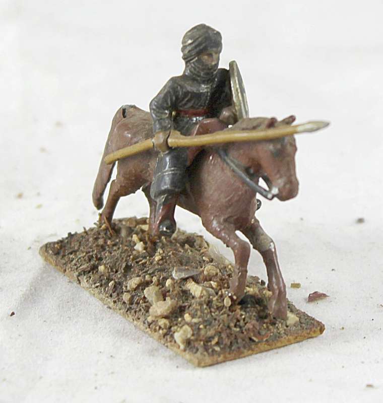 Lead figurine - Eastern horseback warrior