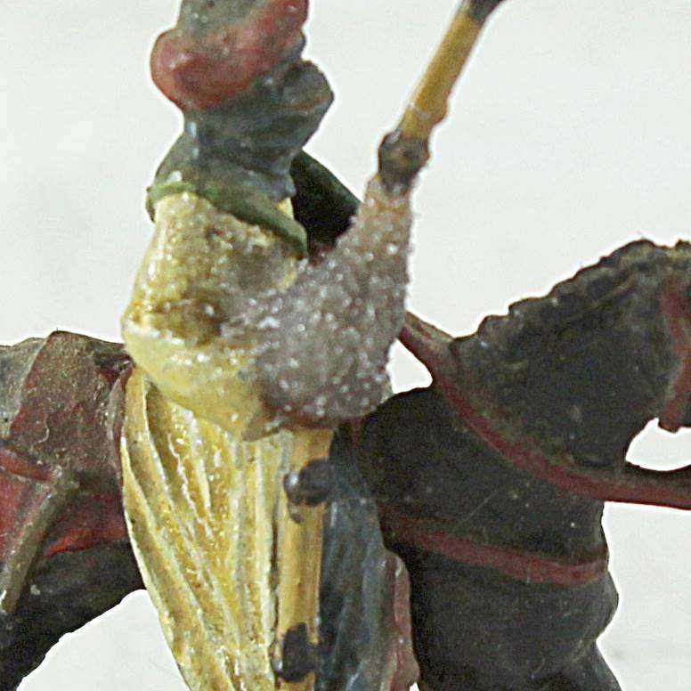 Lead figurine - Eastern horseback warrior