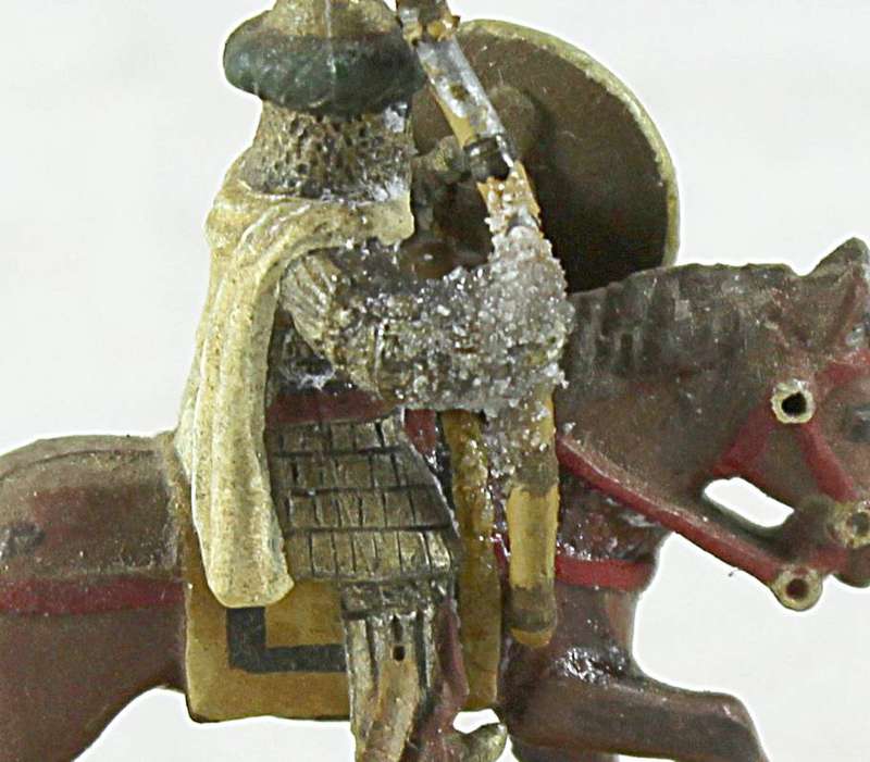 Lead figurine - Eastern horseback warrior