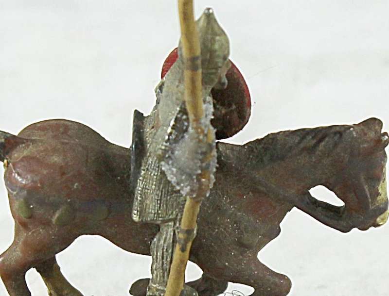 Lead figurine - Eastern horseback warrior