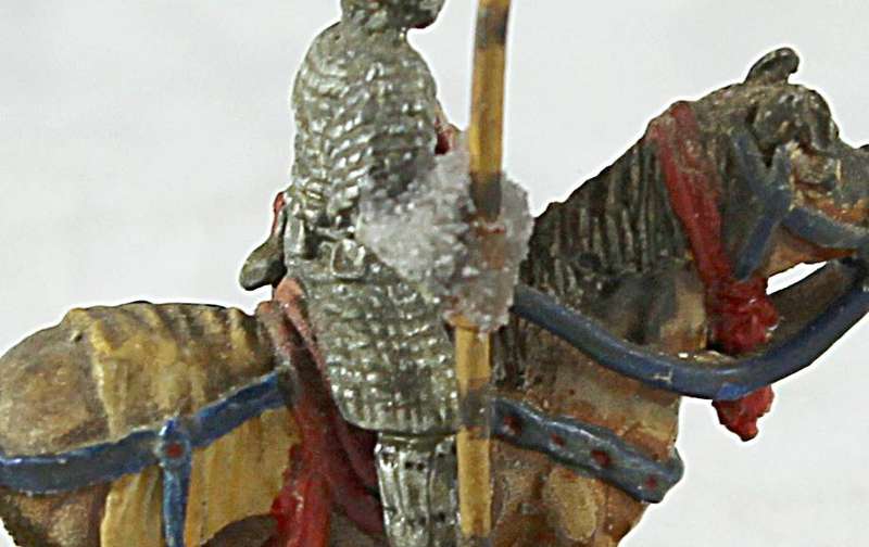 Lead figurine - Eastern horseback warrior