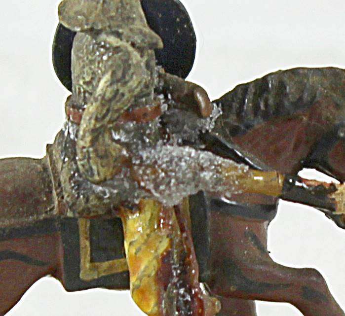 Lead figurine - Eastern horseback warrior