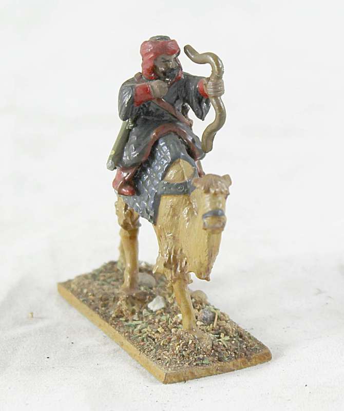 Lead figurine - Arabian camelback archer warrior