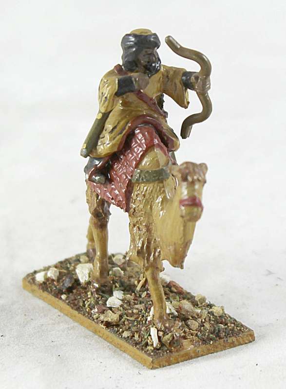 Lead figurine - Arabian camelback archer warrior