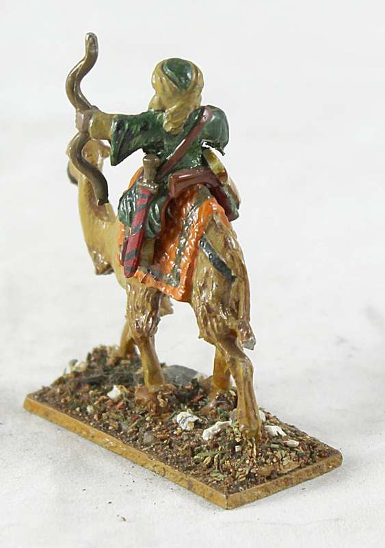 Lead figurine - Arabian camelback archer warrior