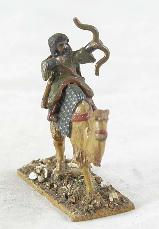 Lead figurine - Arabian camelback archer warrior