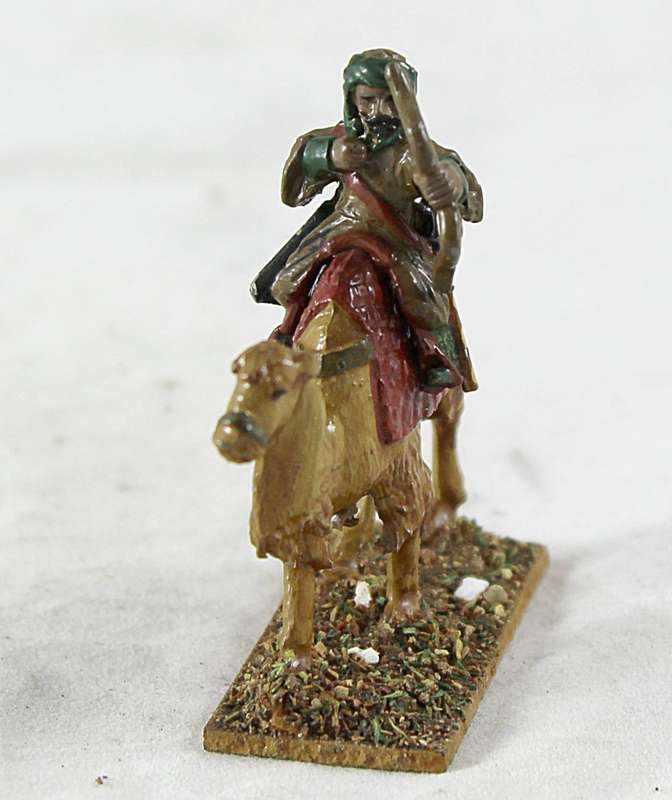 Lead figurine - Arabian camelback archer warrior