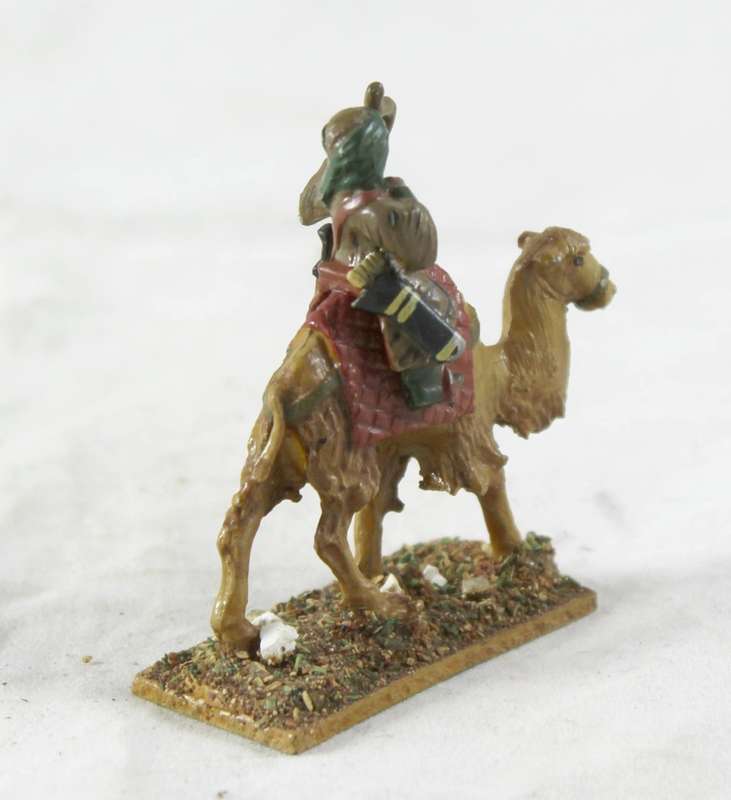 Lead figurine - Arabian camelback archer warrior