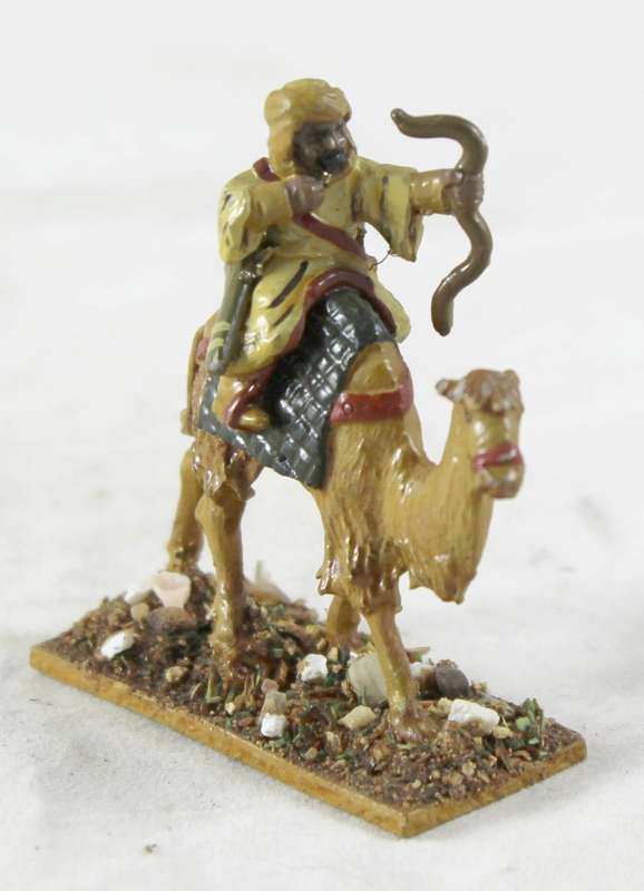 Lead figurine - Arabian camelback archer warrior