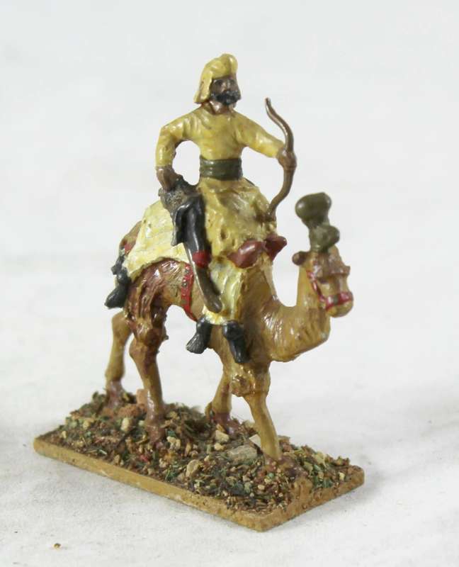 Lead figurine - Arabian camelback archer warrior