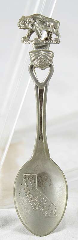 Souvenir Teaspoon - California - Bear - Beautiful!