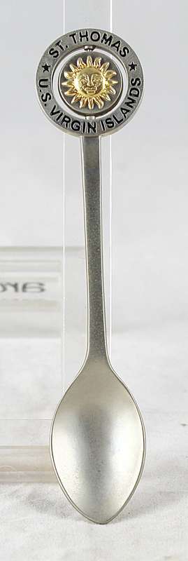 Souvenir Spinner Teaspoon - US Virgin Islands - St. Thomas - Beautiful!