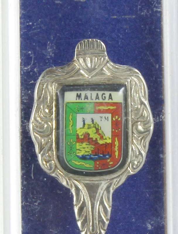 Souvenir spoon - Malaga - silver plated