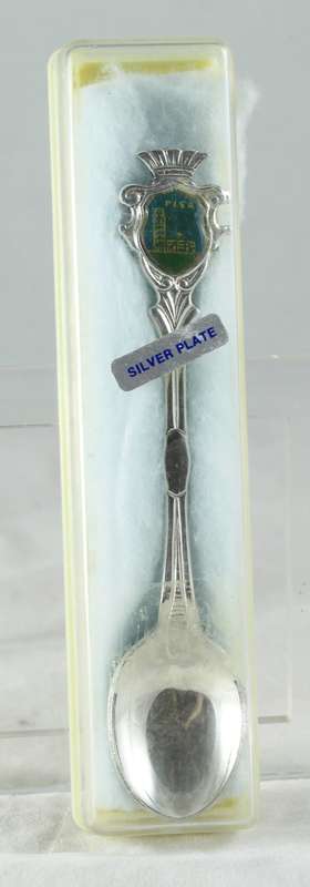 Souvenir spoon - Pisa silver plated