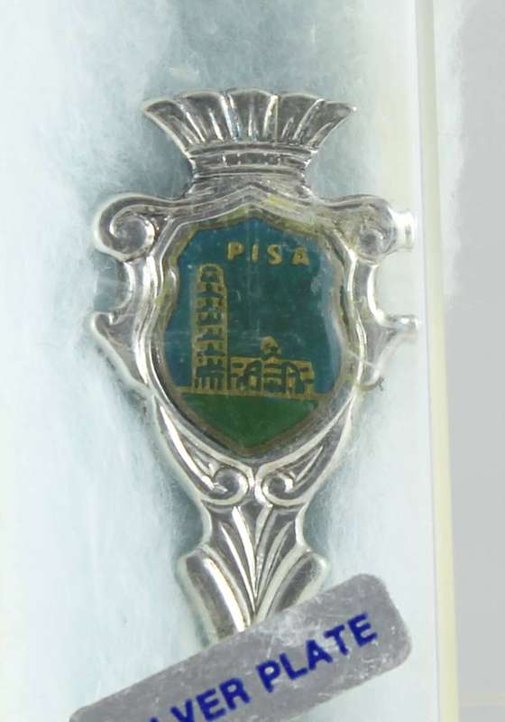 Souvenir spoon - Pisa silver plated