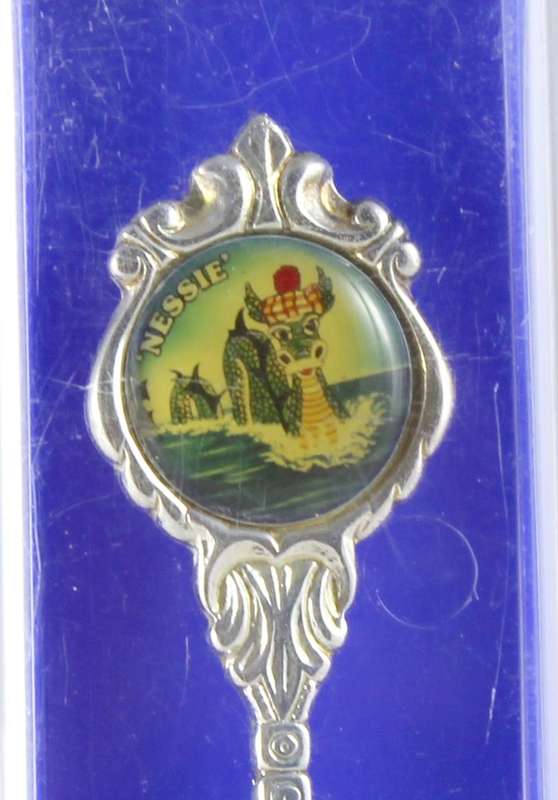 Souvenir spoon - Nessie - silver plated