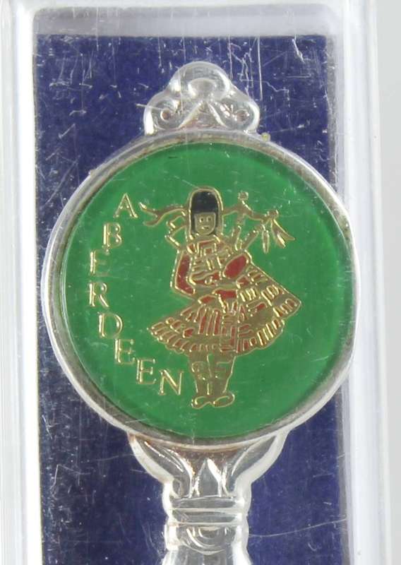 Souvenir spoon - Aberdeen silver plated