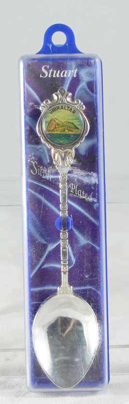 Souvenir spoon - Gibraltar silver plated