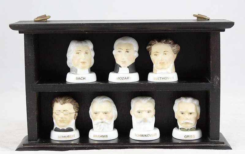 Renaissance miniature busts - greatest composers