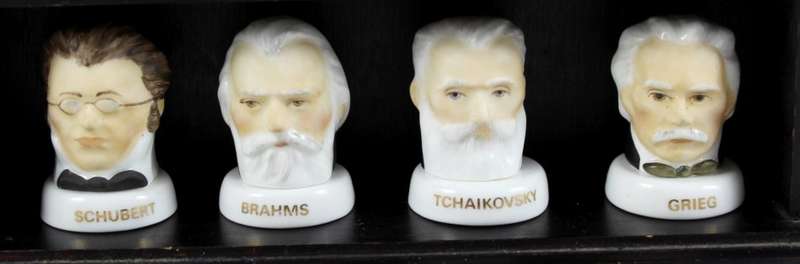 Renaissance miniature busts - greatest composers