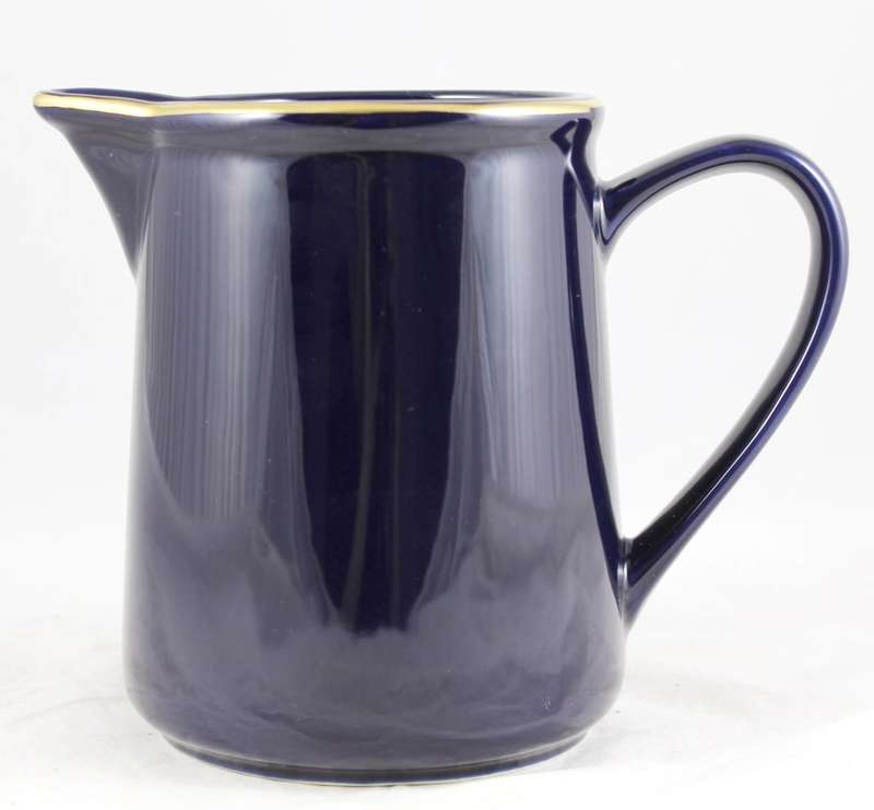 Premier Houseware - Blue Jug with Gold Trim - Gorgeous!