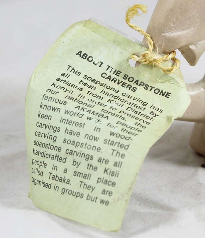 Kenyan soapstone carved elephant