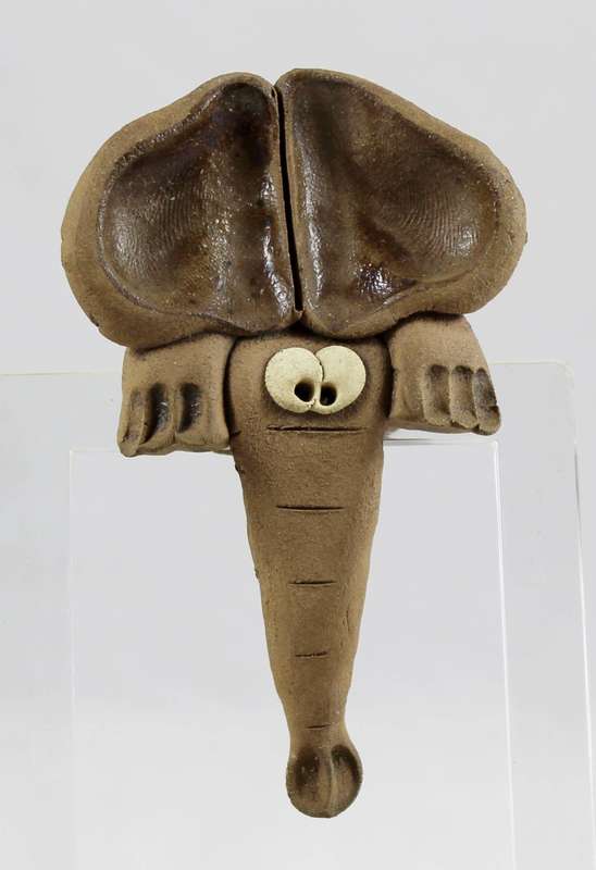 Table Hanging Ornament - Clay Elephant