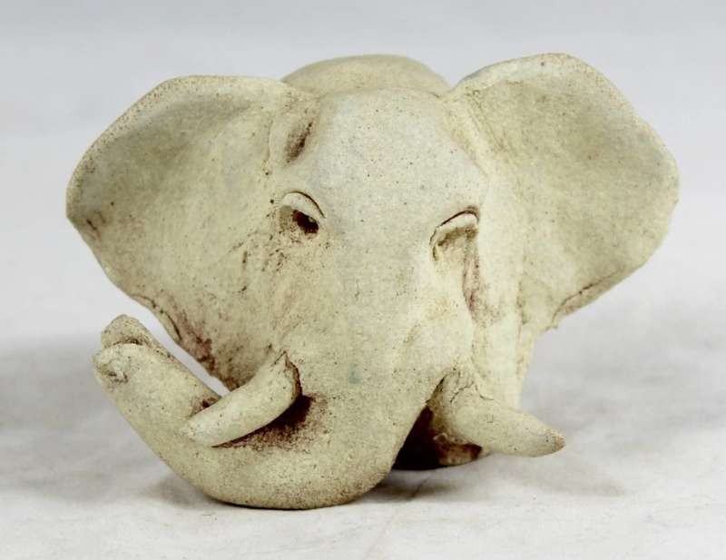 Sandstone carved elephant