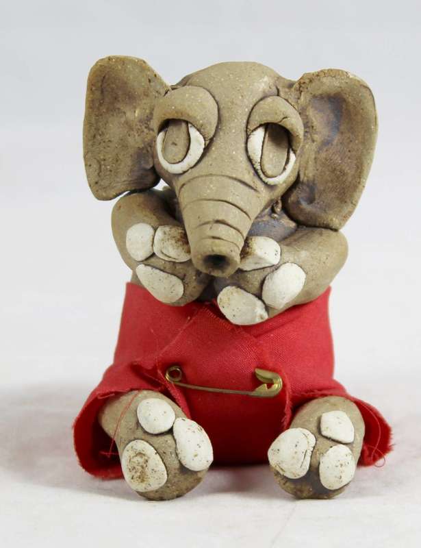 Baby elephant in nappy