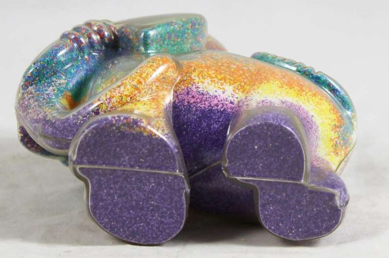 Coloured sand - elephant shaped