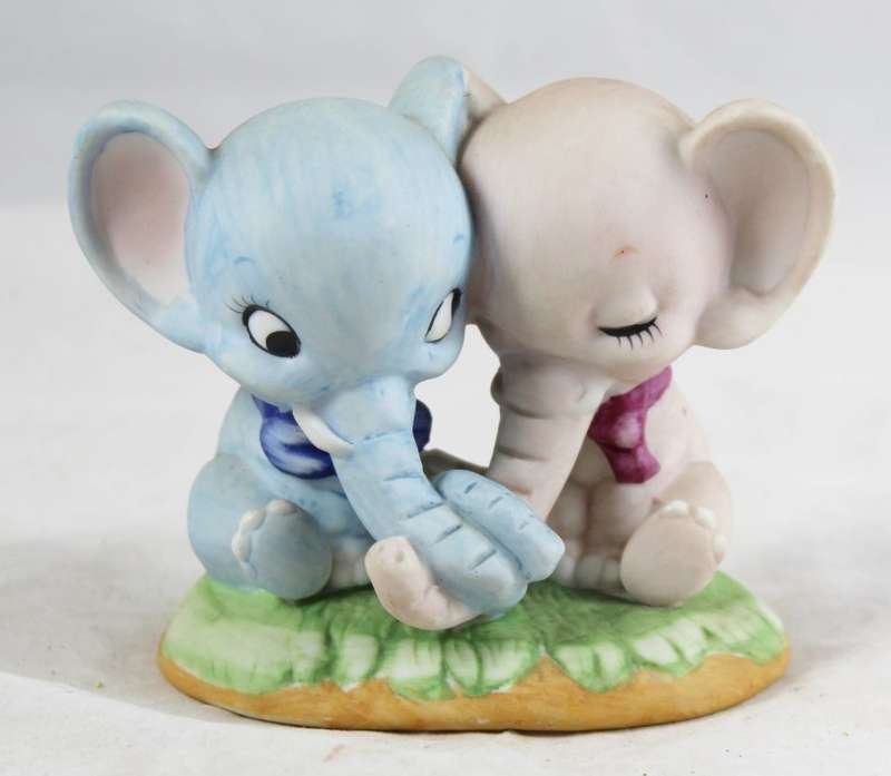 Pair of baby elephants
