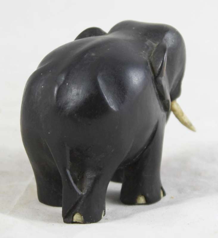 Carved - Ebony Style - Elephant - Beautiful! - Bid Now!!!