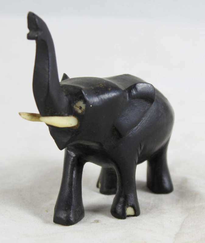 Carved wooden elephant